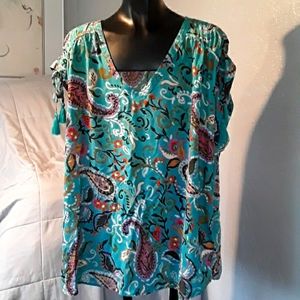 Summer blouse 100% rayon size large or extra large